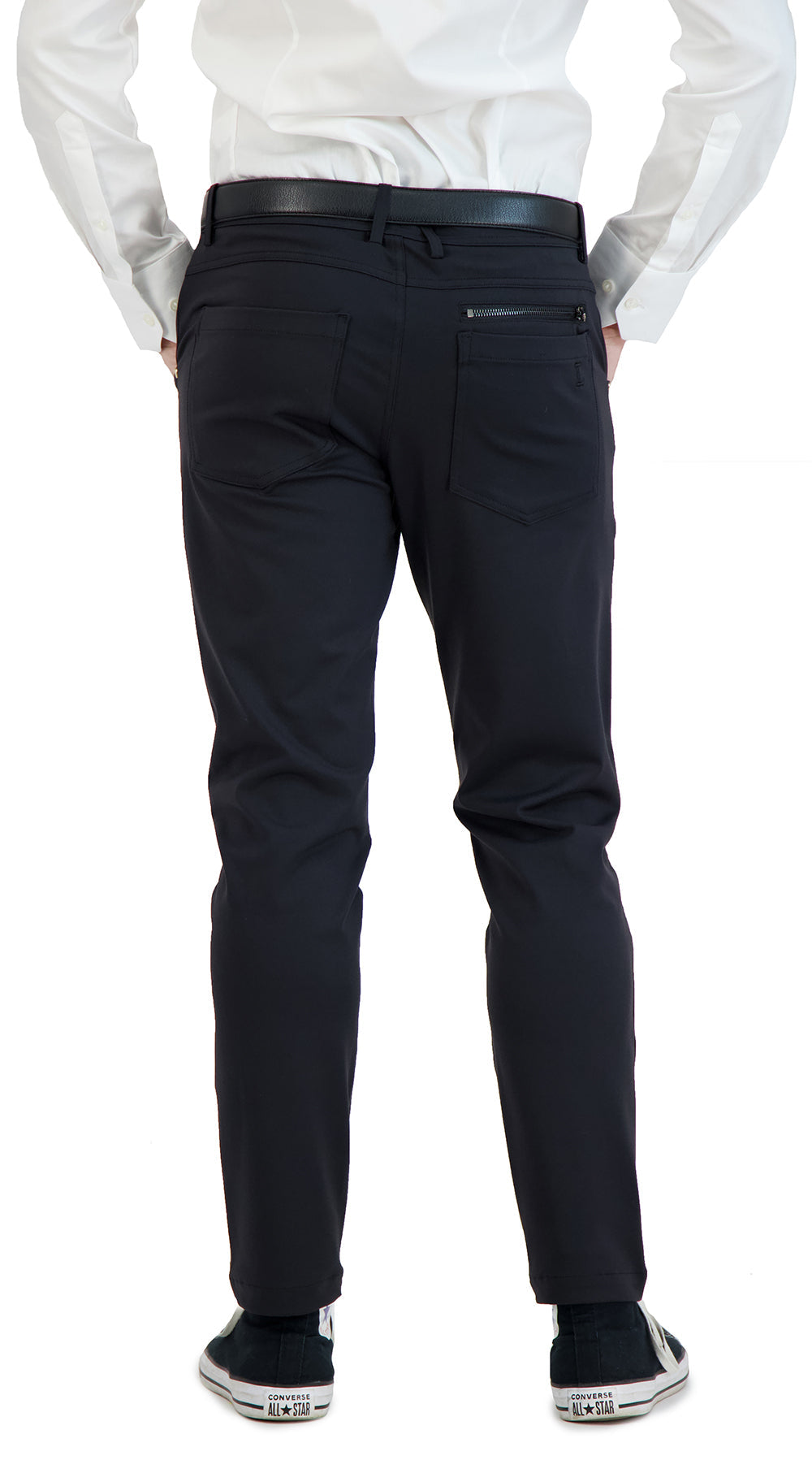 NEW & UPDATED Super - Stretch Men's Chinos //Casual// Black - Performance Collection