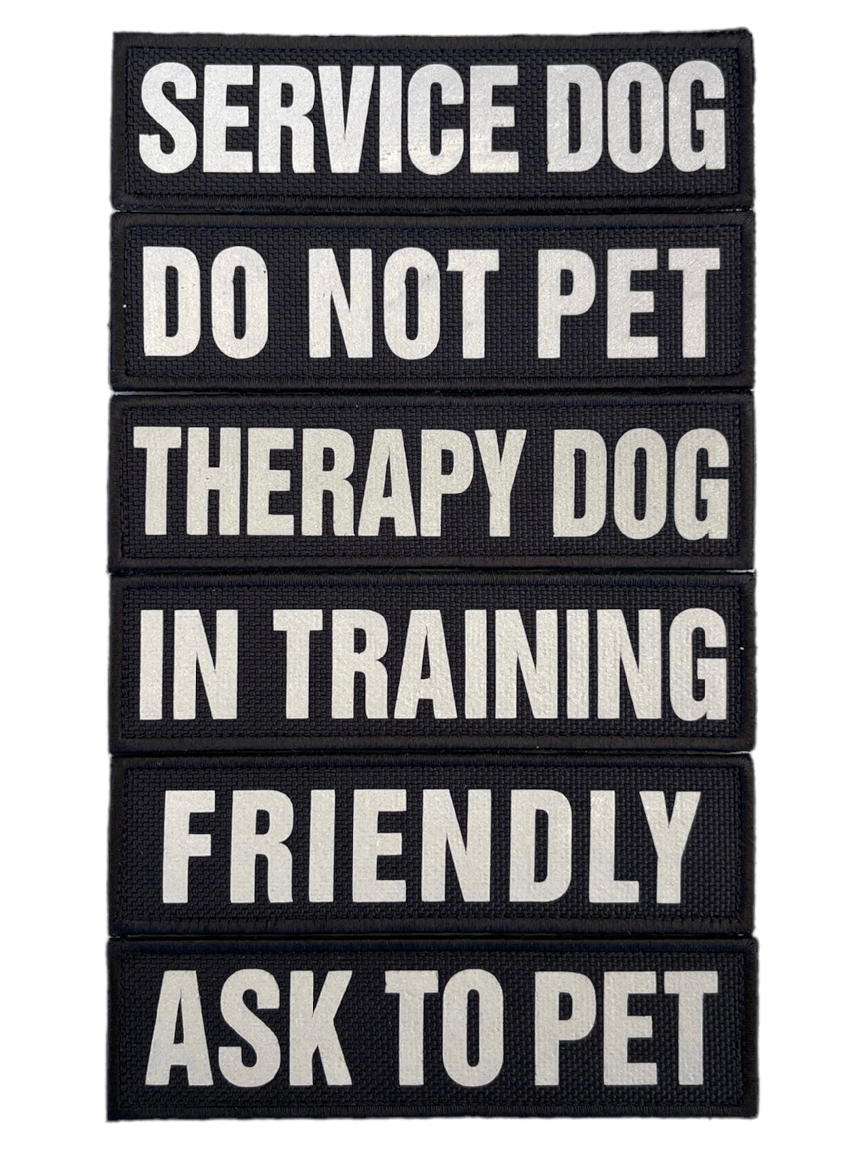 REFLECTIVE HIGH VISIBILITY BLACK Tag Patch