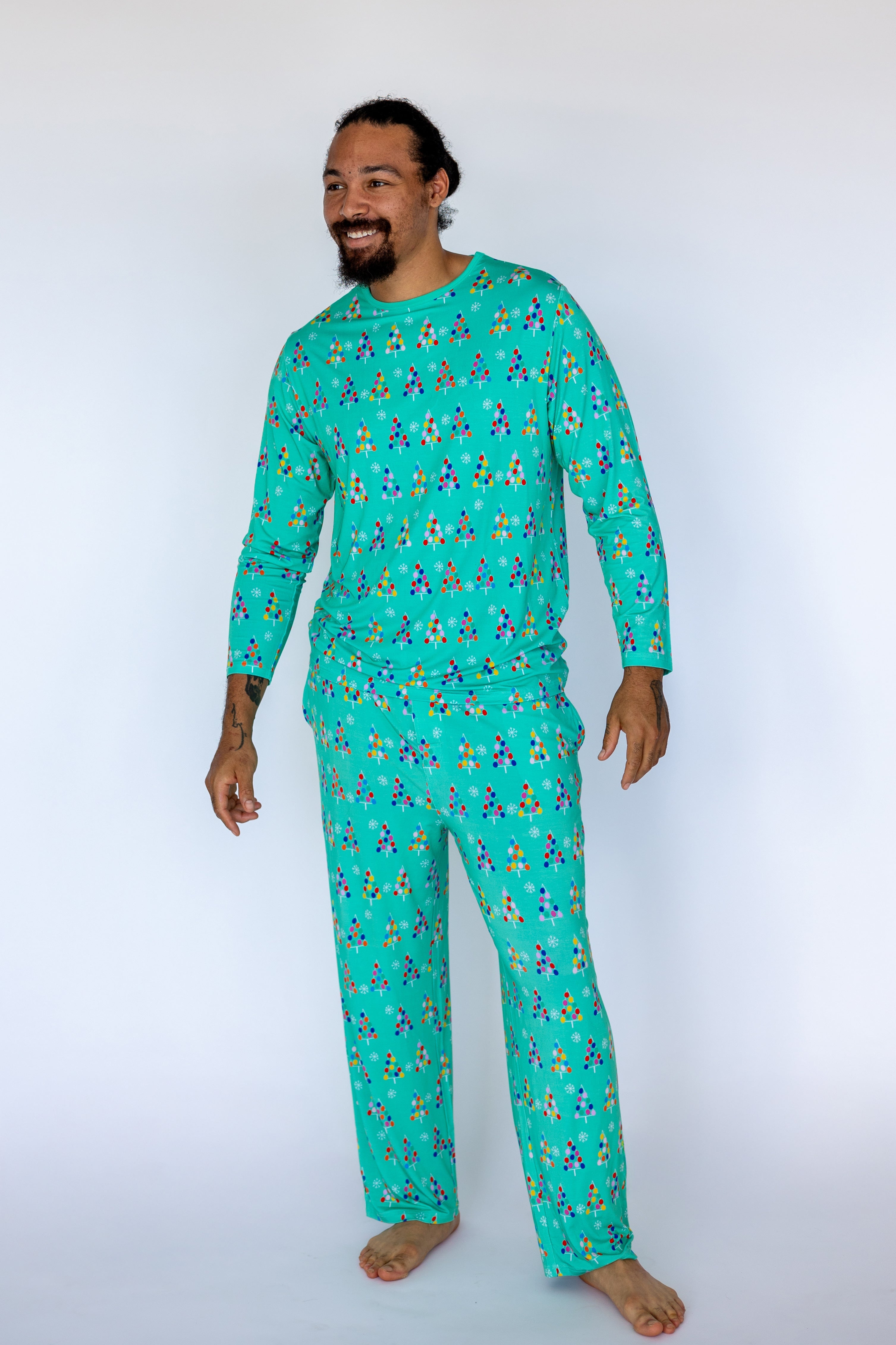 Gumdrop Tree Green Men’s Pajama Set