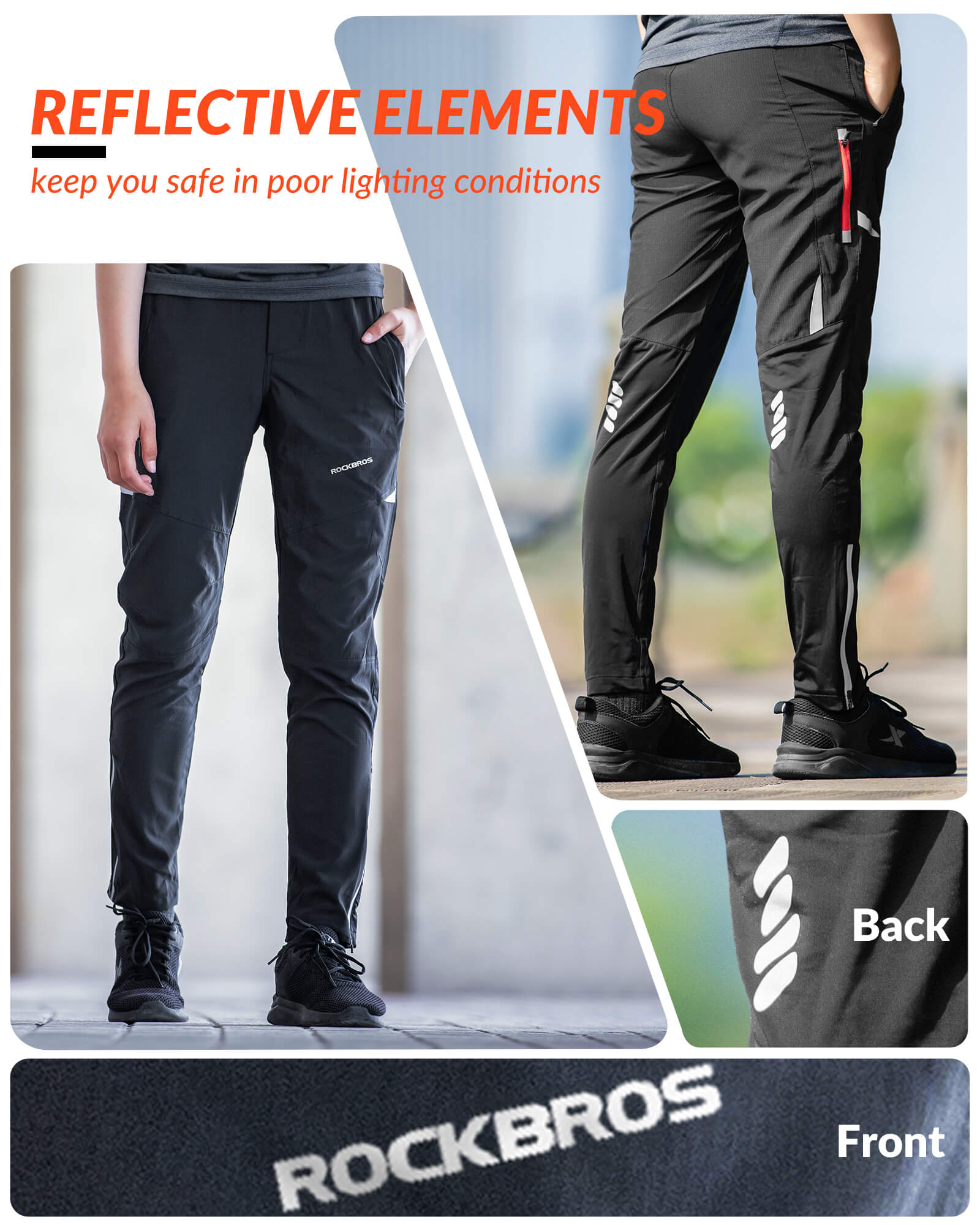 Men's Thermal Fleece Windproof Cycling Pants
